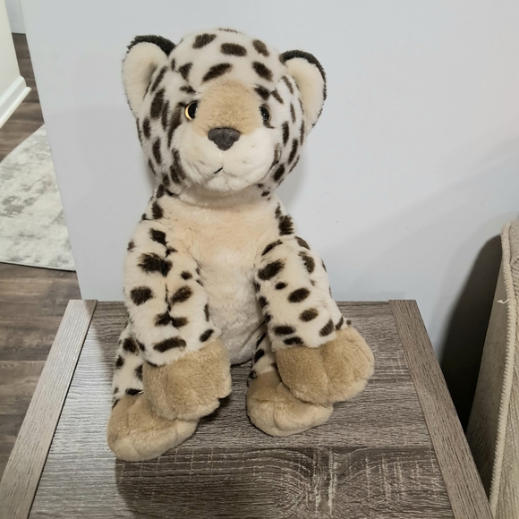 Build a Bear Baby Panther Leopard Gold Eyes Rare Plush Stuffed Cheetah 2010